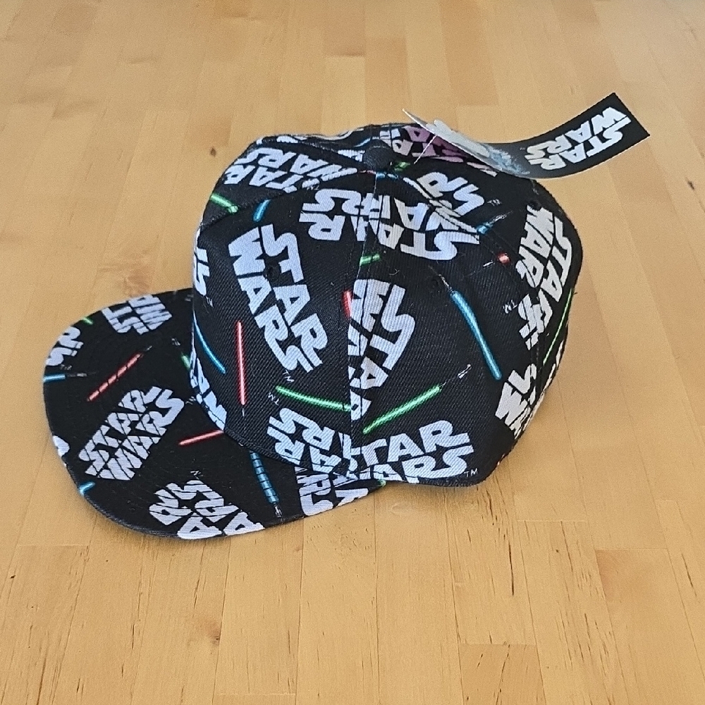 Star Wars Image Hat Cap Walt Disney Light Saber One Size Snapback Adjustable